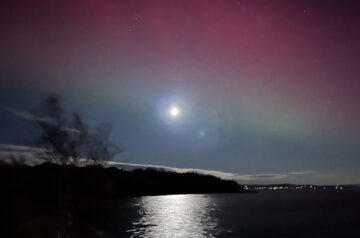 Northern lights over Sears Island